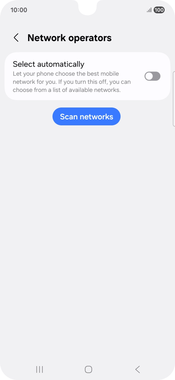 Press the indicator next to 'Select automatically' to turn on the function.