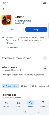 Press Uninstall.