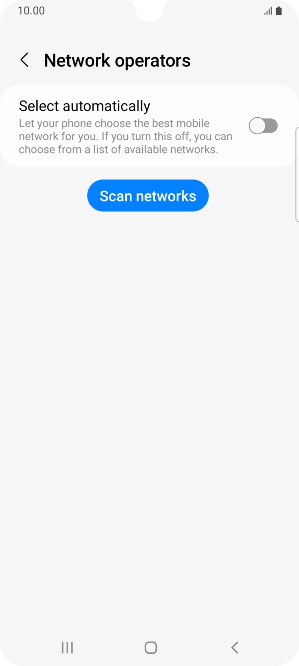 Press the indicator next to 'Select automatically' to turn on the function. Press the indicator next to 'Select automatically' to turn on the function.