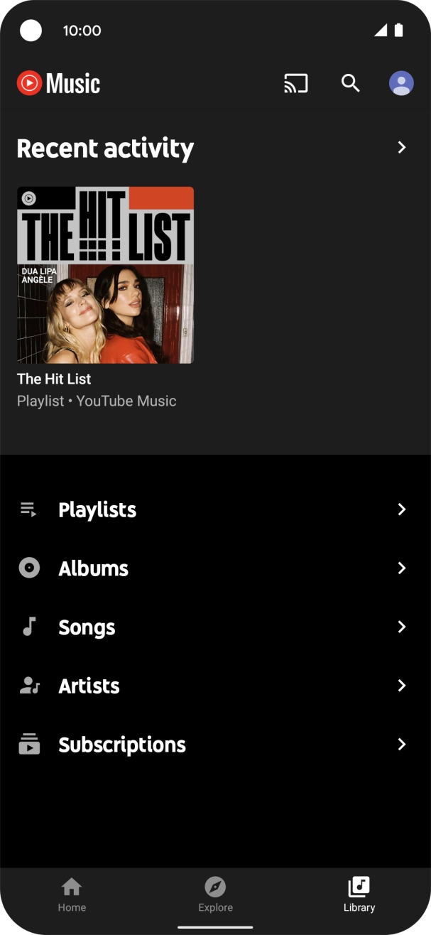 Press the required category. Press the required category.
