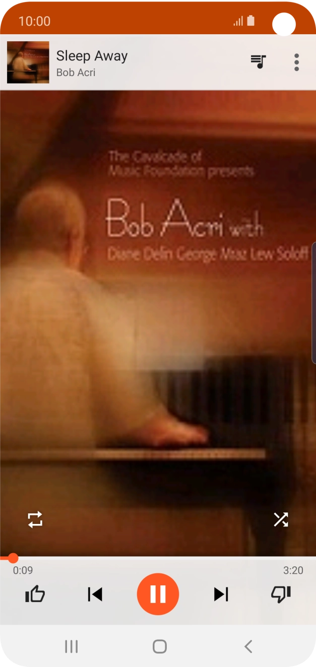 Press arrow right to go to the next audio file.