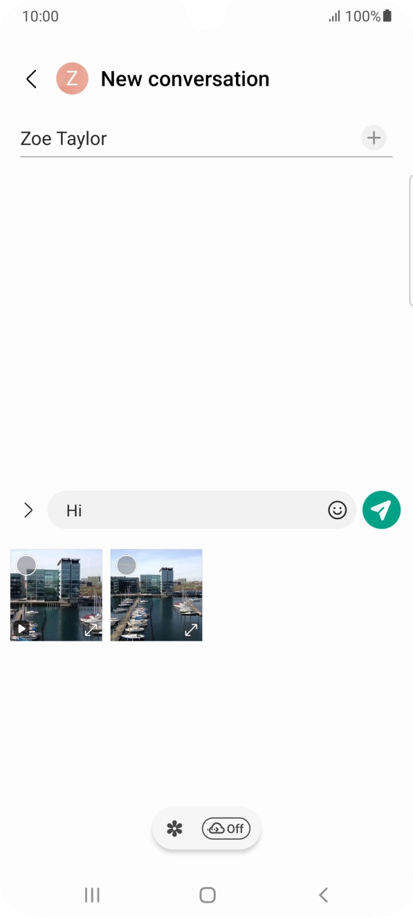 Press the gallery icon and go to the required folder. Press the gallery icon and go to the required folder.