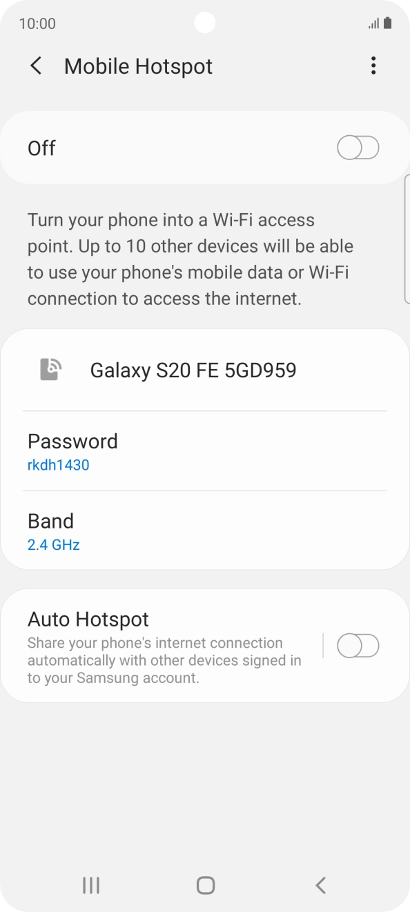 Press the menu icon. Press the menu icon.