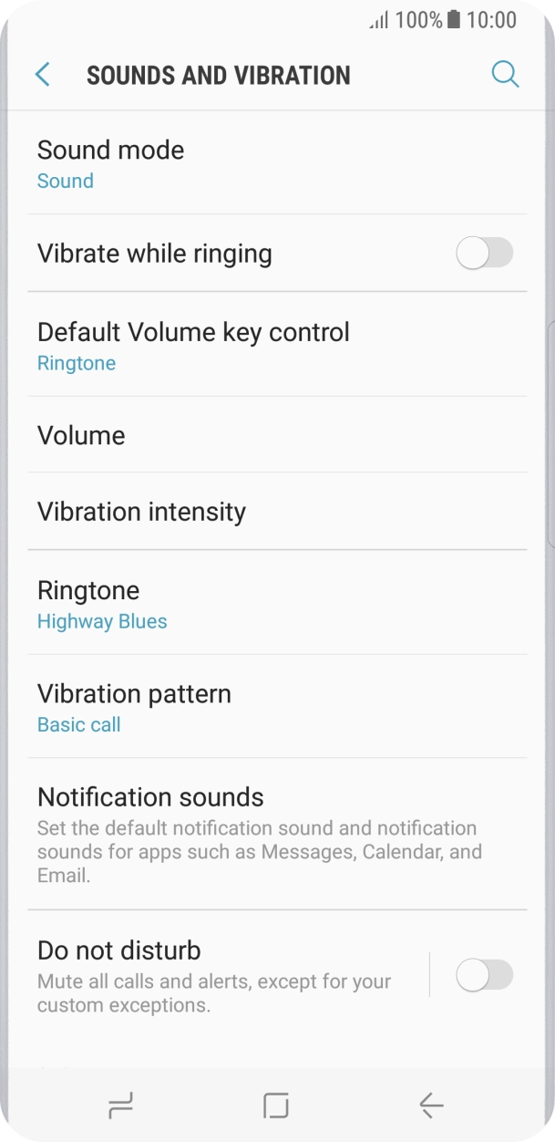 Press the Home key to return to the home screen.
