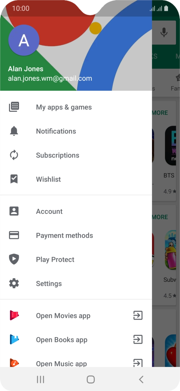 Press Settings. Press Settings.
