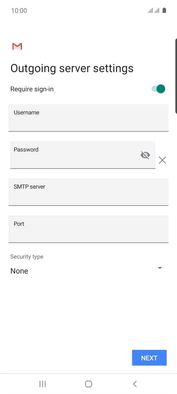 Press the indicator next to 'Require sign-in' to turn on the function.