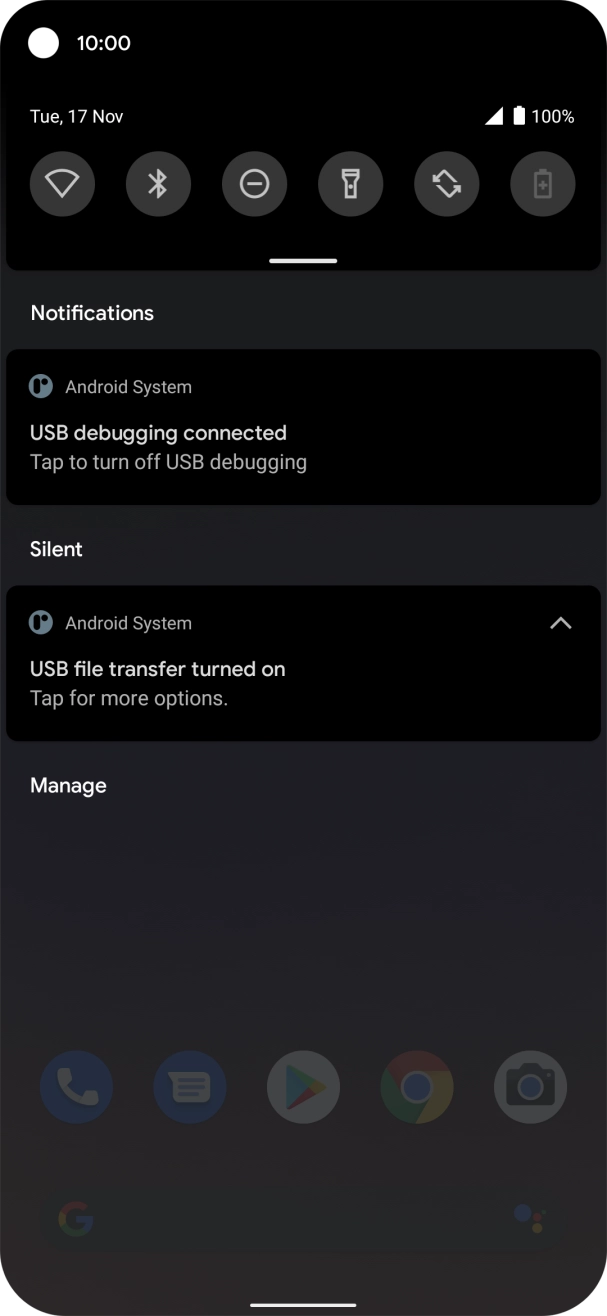 Press Tap for more options..