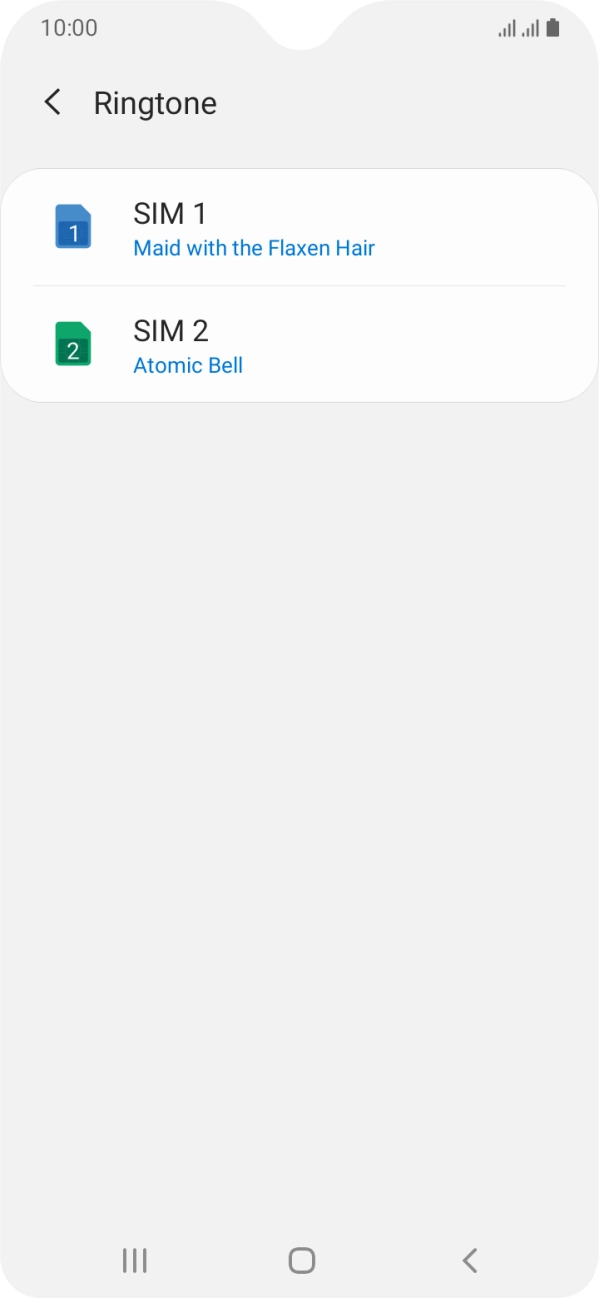 Press the Home key to return to the home screen.