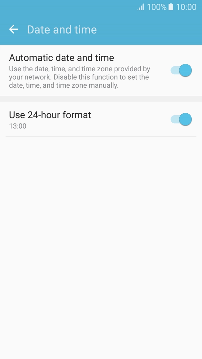 Press the Home key to return to the home screen.