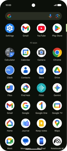 Press and hold the required app icon.