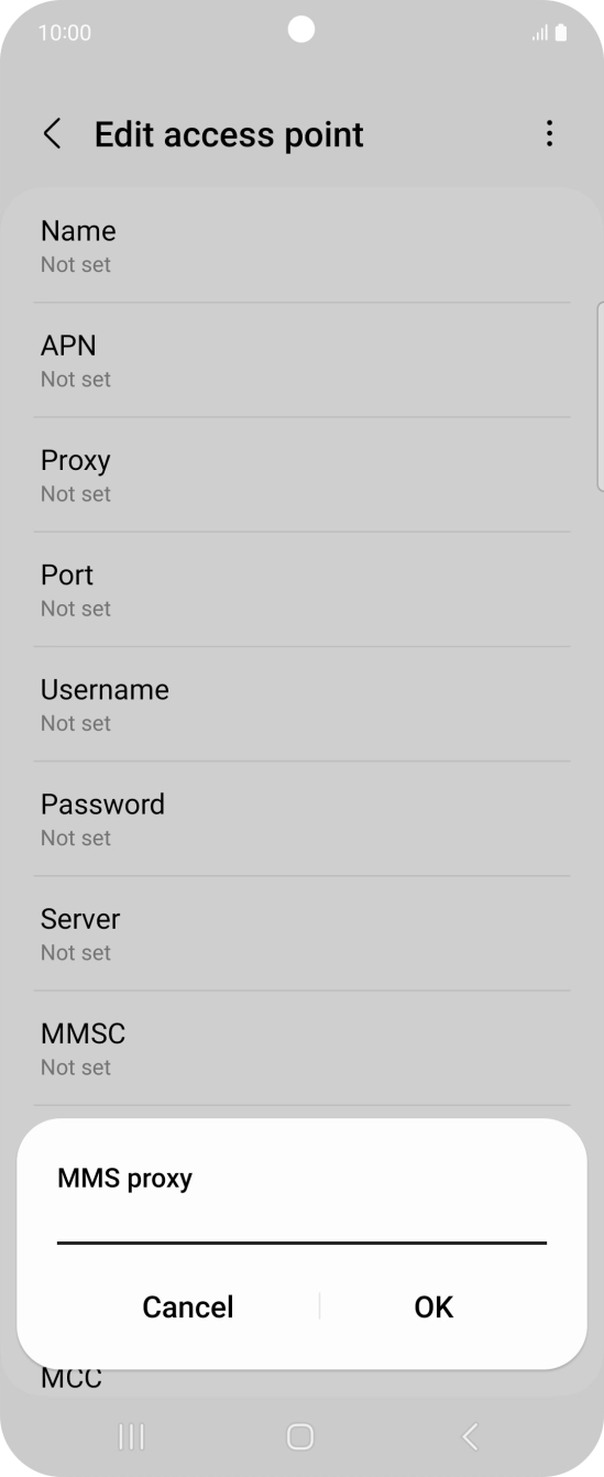 Key in 82.132.254.1 and press OK. Key in 82.132.254.1 and press OK.