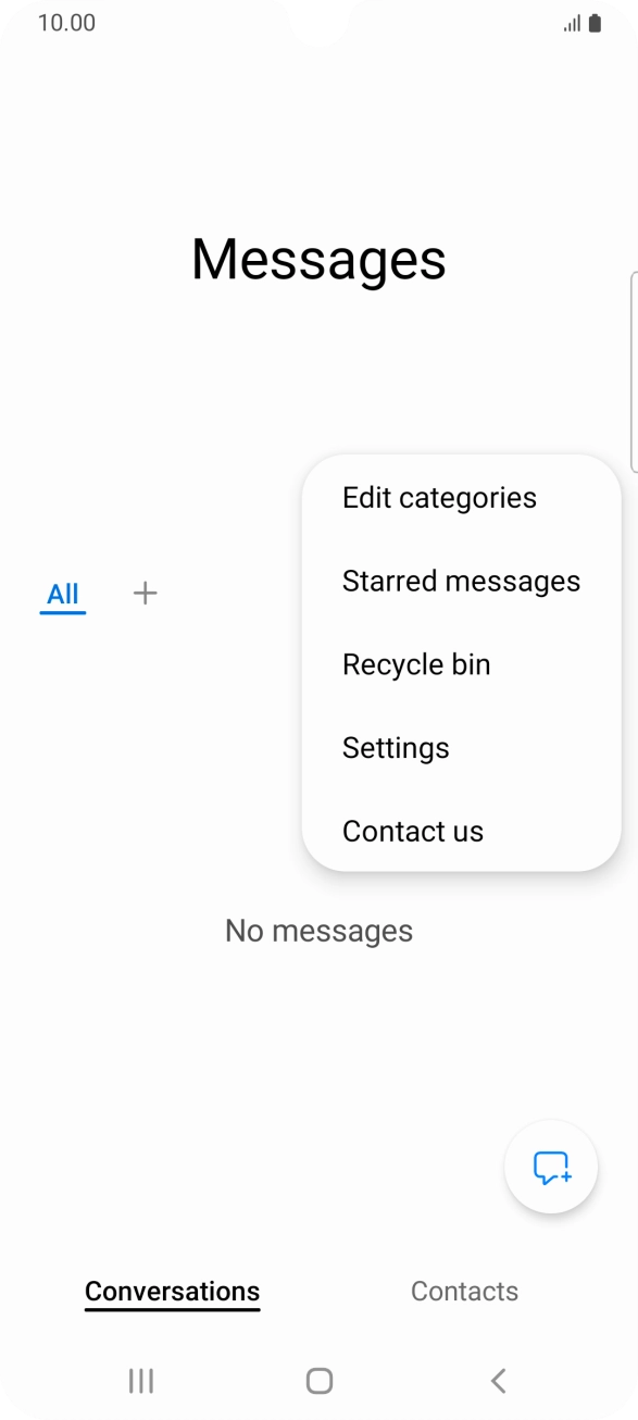 Press Settings. Press Settings.