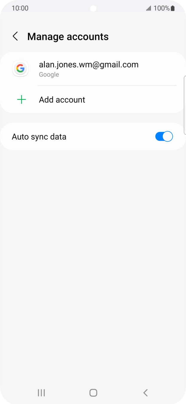 Press Add account. Press Add account.