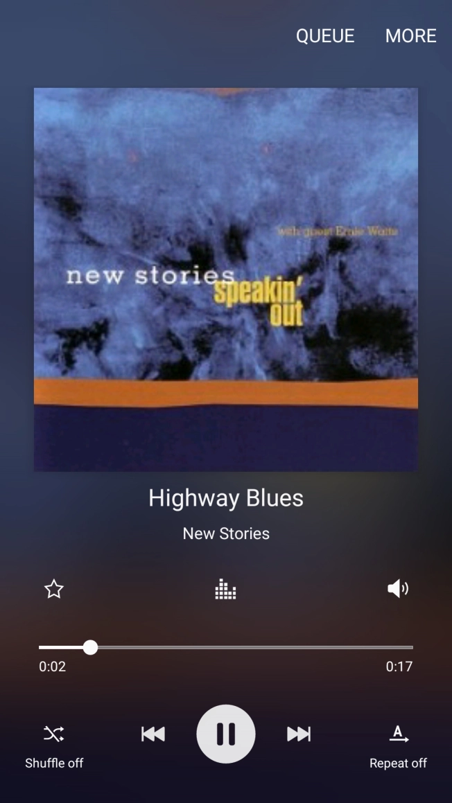 Press arrow right to go to the next audio file.