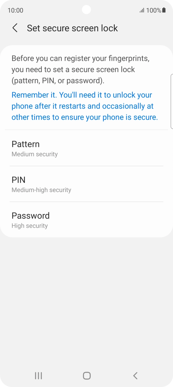 Press the required phone lock code and follow the instructions on the screen to create an additional phone lock code. Press the required phone lock code and follow the instructions on the screen to create an additional phone lock code.