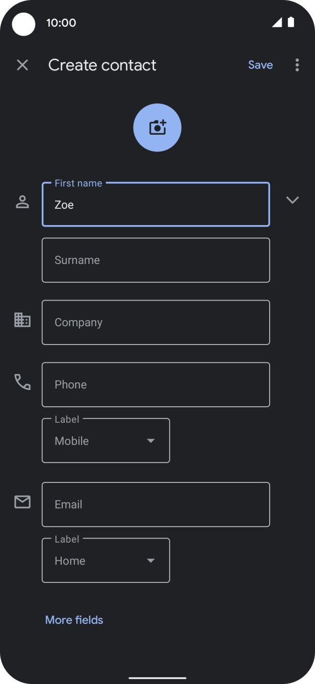 Press Surname and key in the required last name.