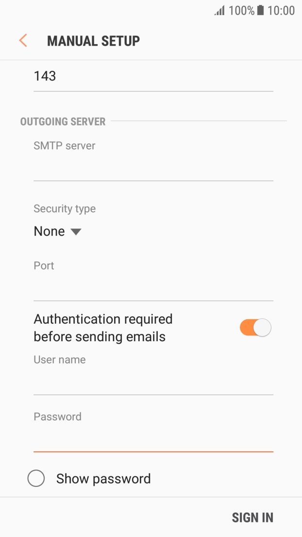 Press SIGN IN. Press SIGN IN.
