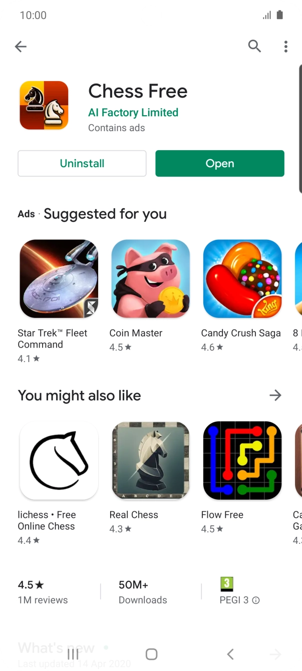 Press the Home key to return to the home screen.