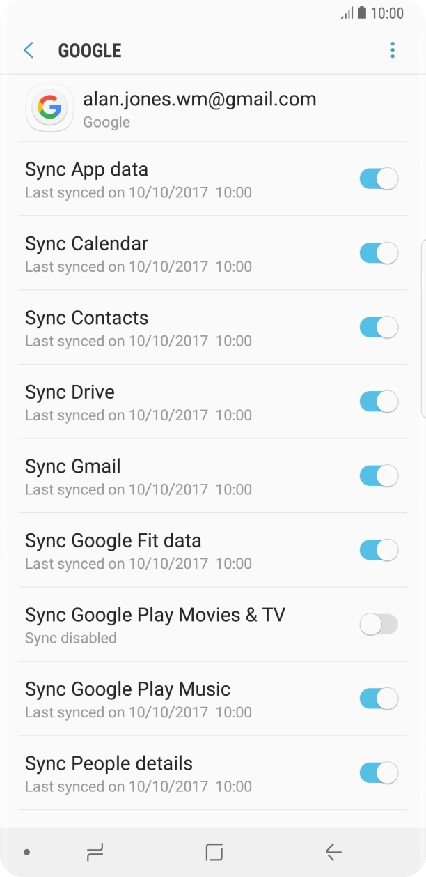 Press the Home key to return to the home screen.