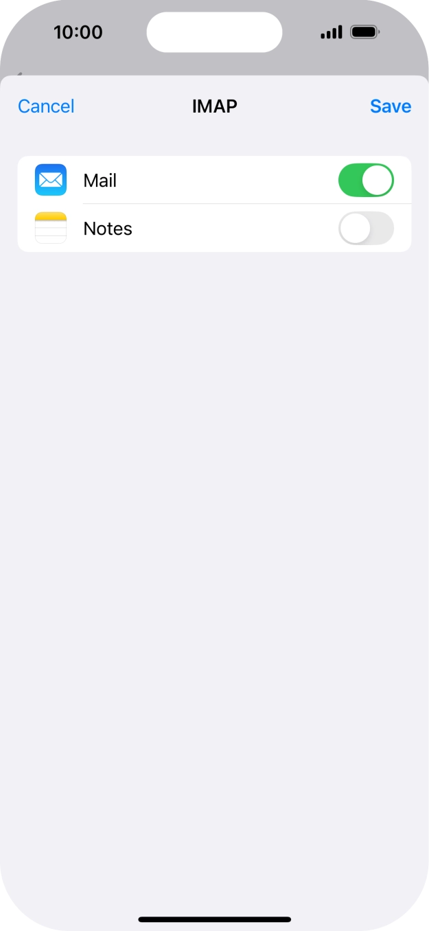 Press Save. Your email account has now been set up. To select more settings for incoming and outgoing server, proceed with the following steps. Press Save. Your email account has now been set up. To select more settings for incoming and outgoing server, proceed with the following steps.