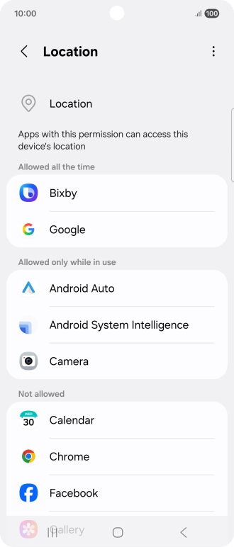 Press the required app. Press the required app.