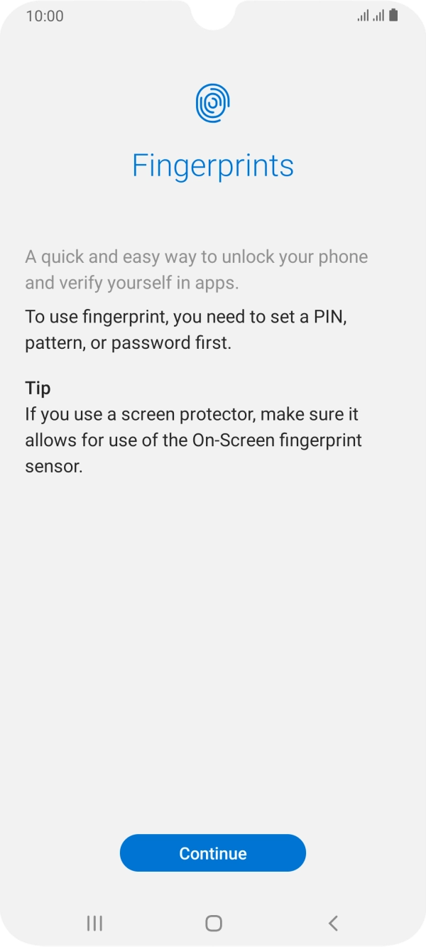 Press Continue. Press Continue.