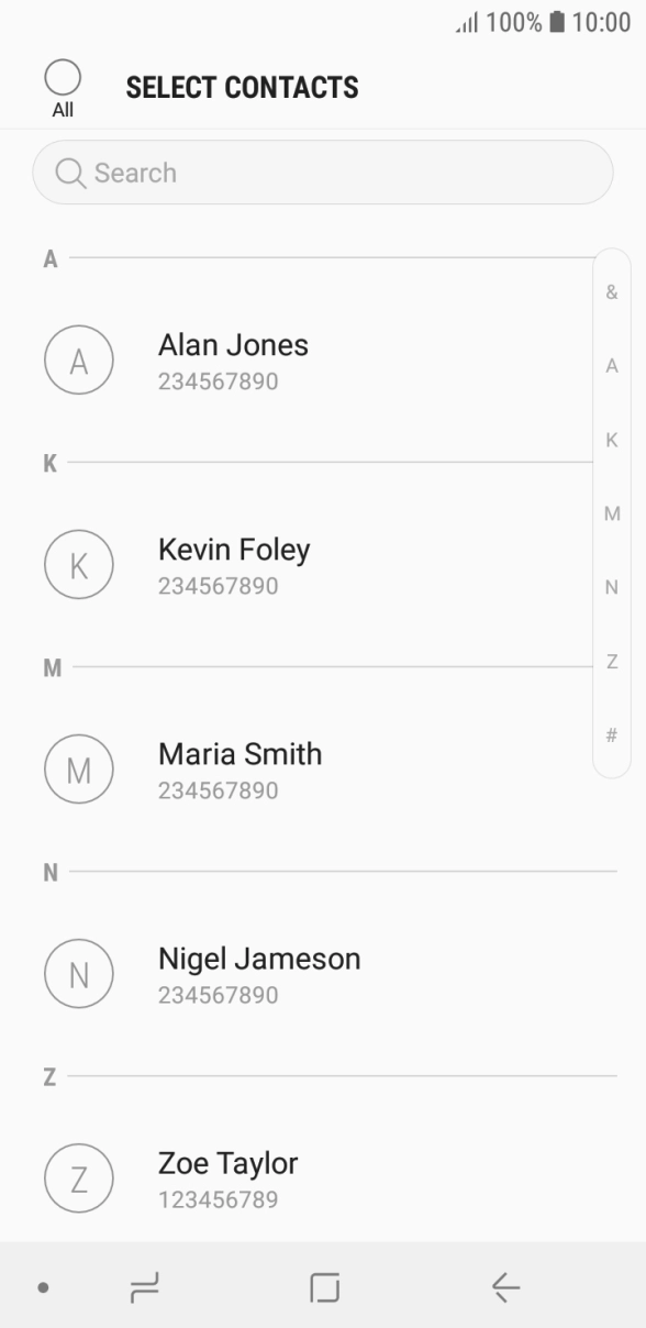 Press the field above 'All'.