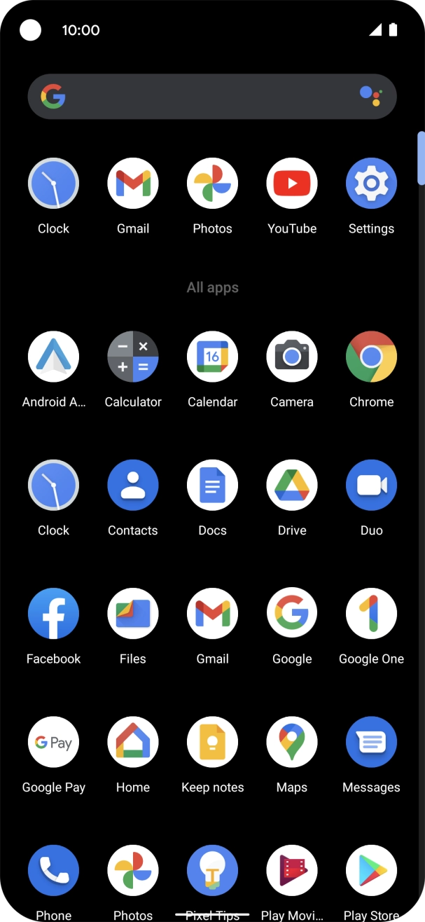 Press Gmail. Press Gmail.