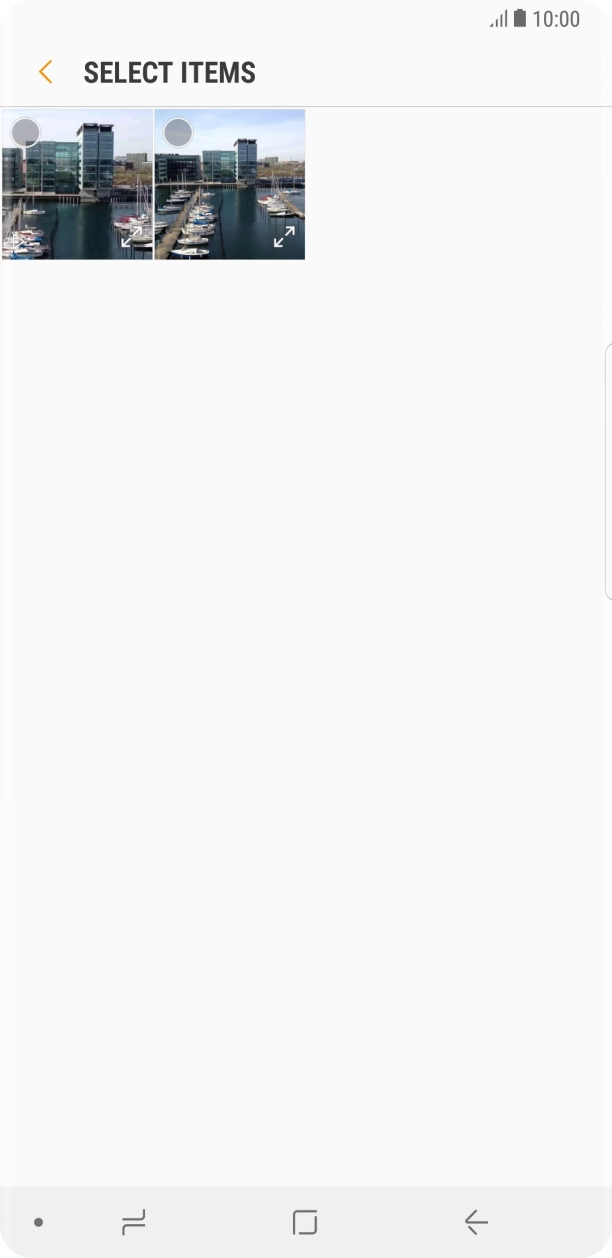 Press the required picture. Press the required picture.