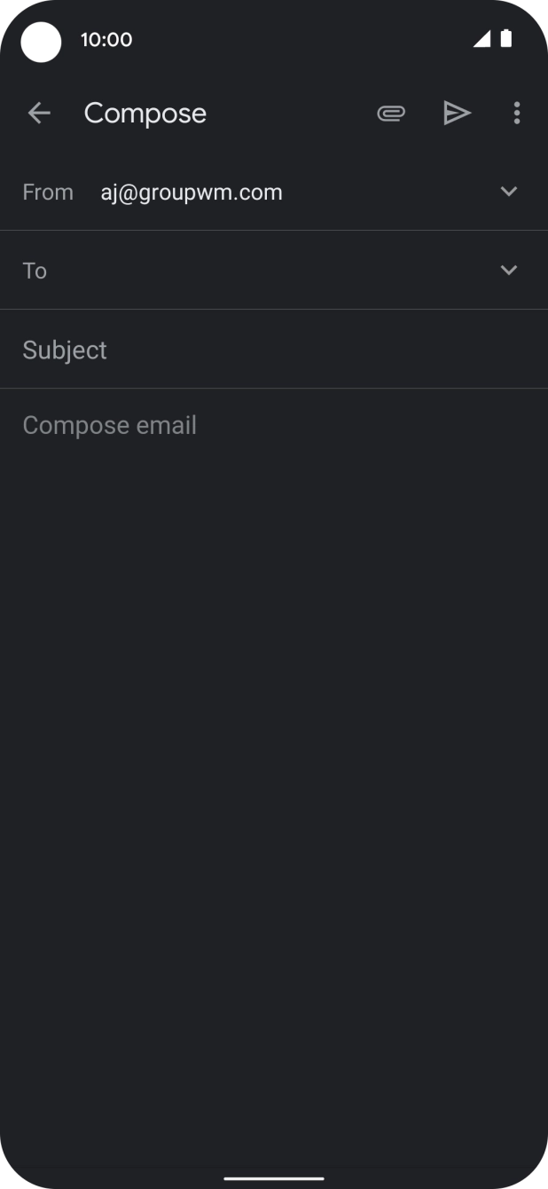 Press To and key in the first letters of the recipient's name. Press To and key in the first letters of the recipient's name.