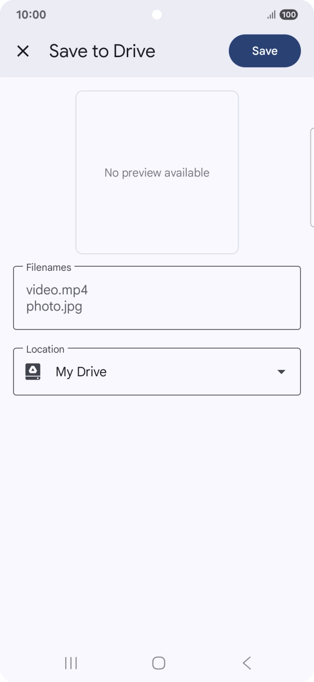 Press the field below 'Location' and go to the required folder. Press the field below 'Location' and go to the required folder.