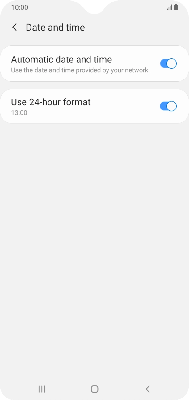 Press the Home key to return to the home screen.