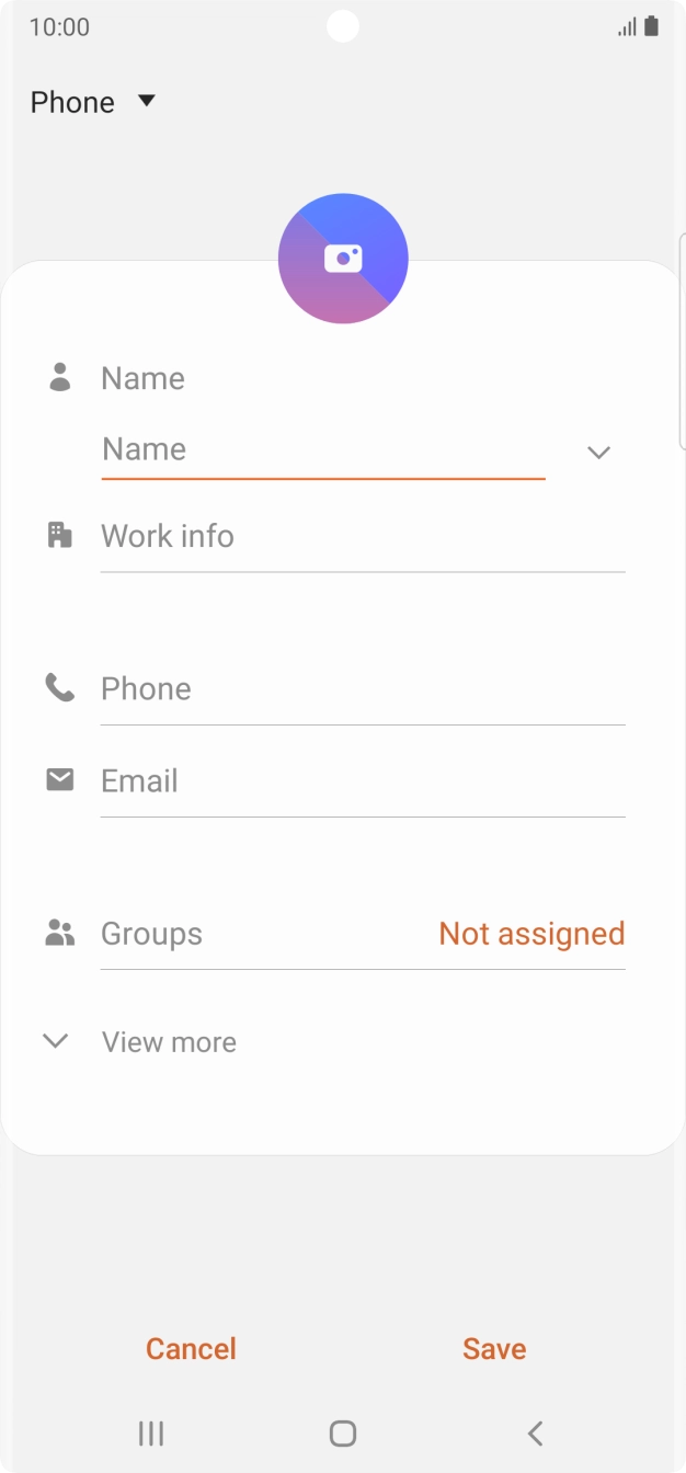 Press the address book drop down list.