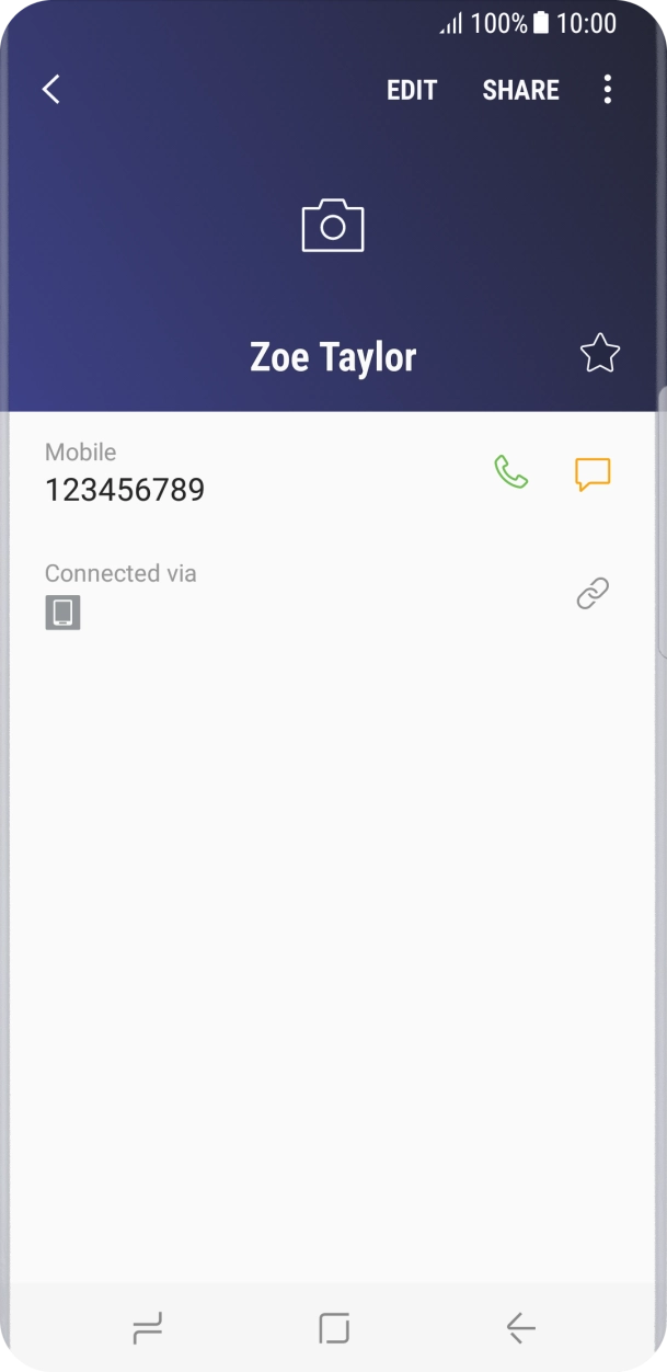 Press the Home key to return to the home screen.
