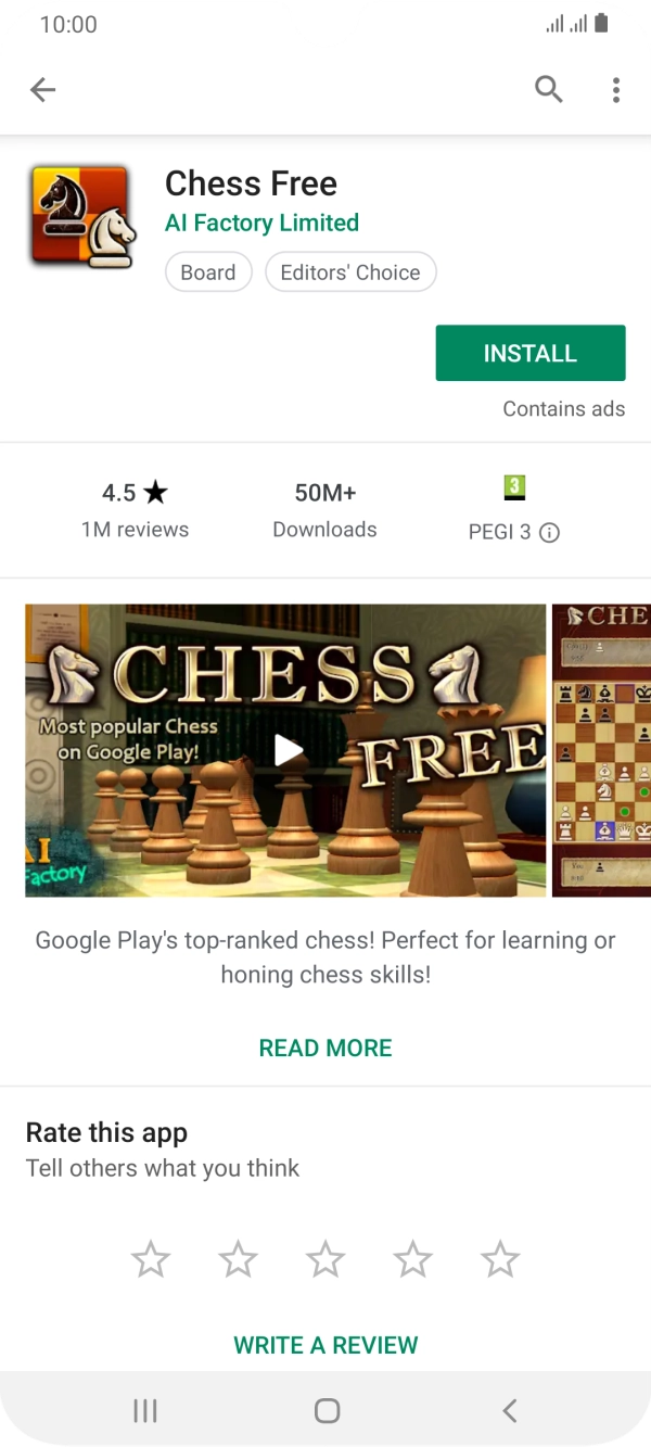 Press INSTALL and follow the instructions on the screen to install the app.