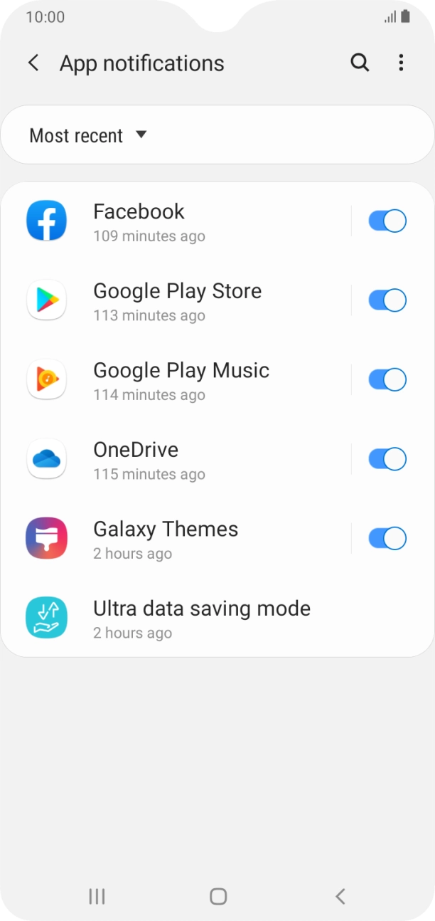 Press the drop down list.