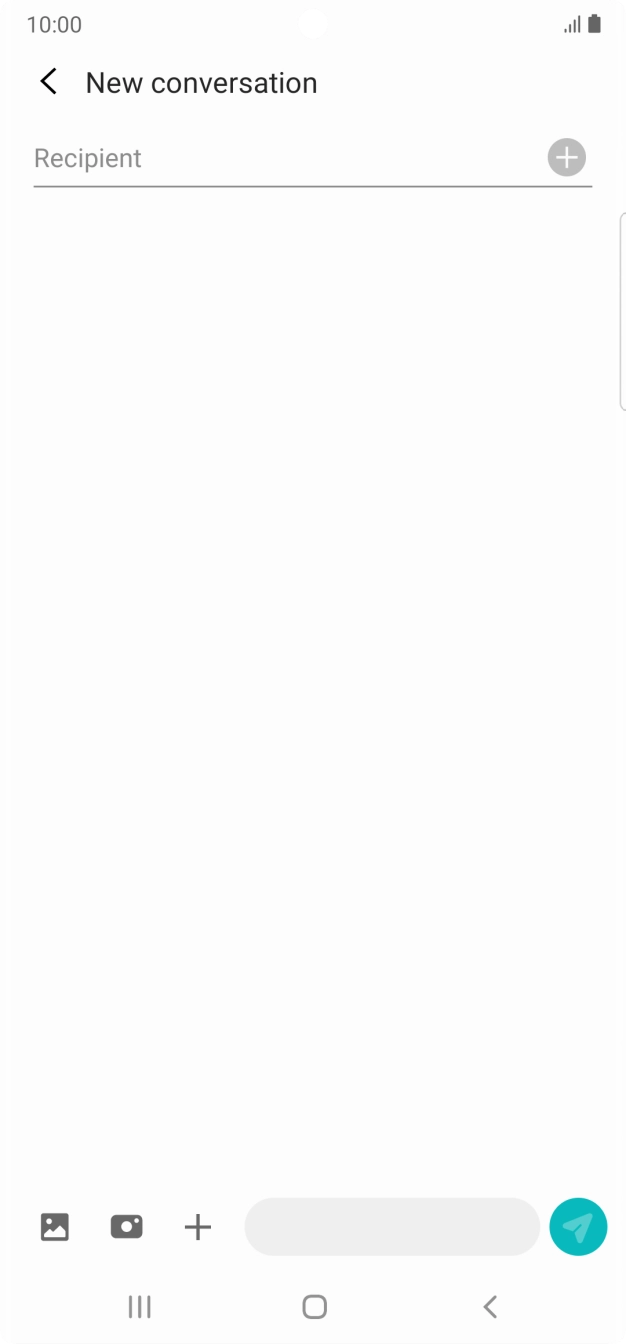 Press the search field and key in the first letters of the recipient's name. Press the search field and key in the first letters of the recipient's name.
