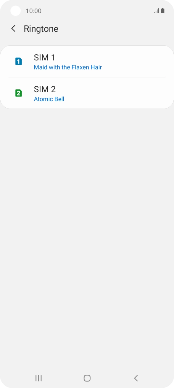 Press the Home key to return to the home screen.