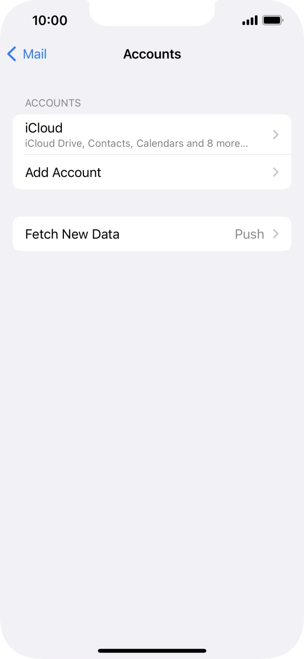 Press Add Account. Press Add Account.