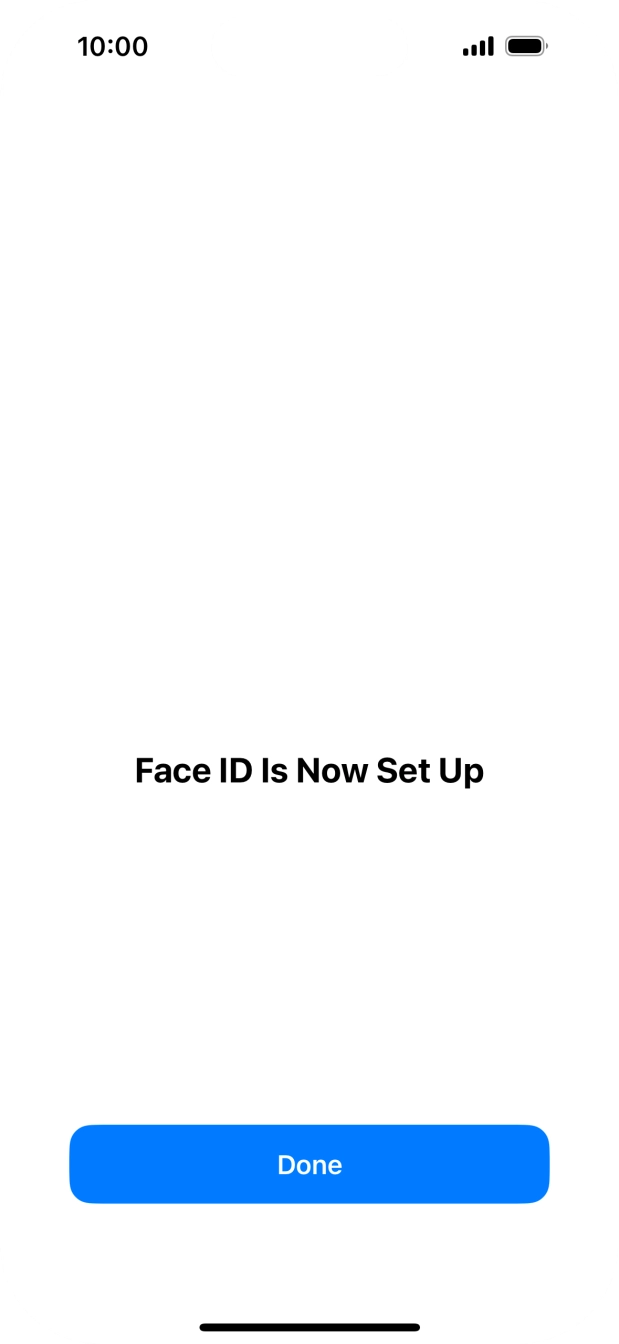 Press Done. If you haven't previously selected a phone lock code, key in a code of your own choice twice.