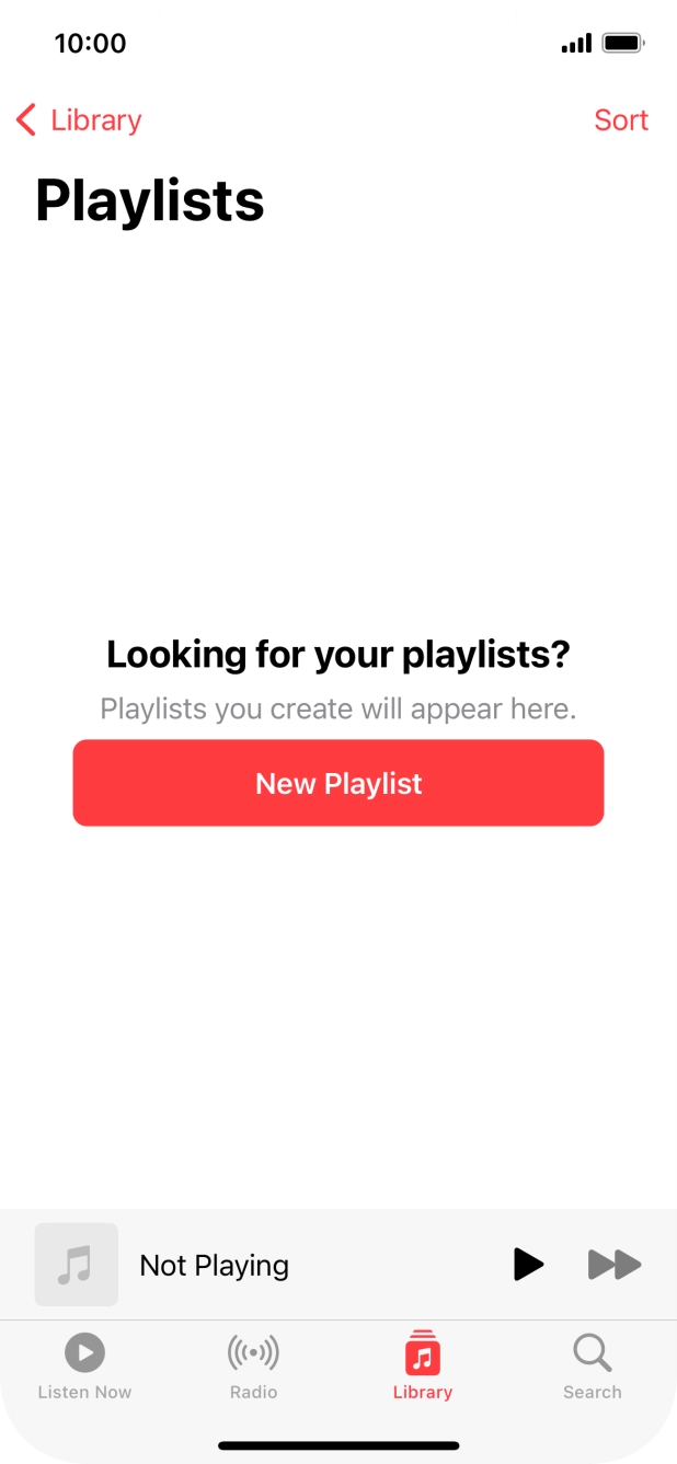 Press New Playlist. Press New Playlist.