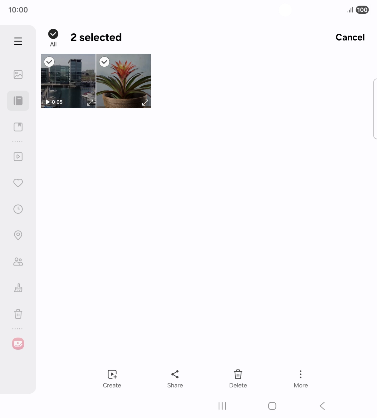 Press Share. Press Share.