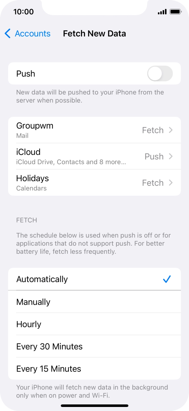 If you turn off the function, press the required setting. If you turn off the function, press the required setting.