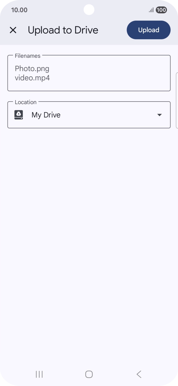 Press the field below 'Location' and go to the required folder. Press the field below 'Location' and go to the required folder.