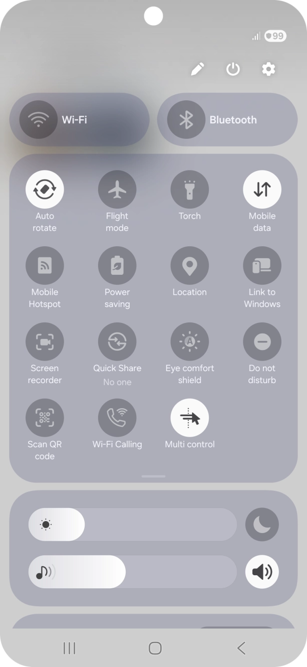 Press the screen recording icon.
