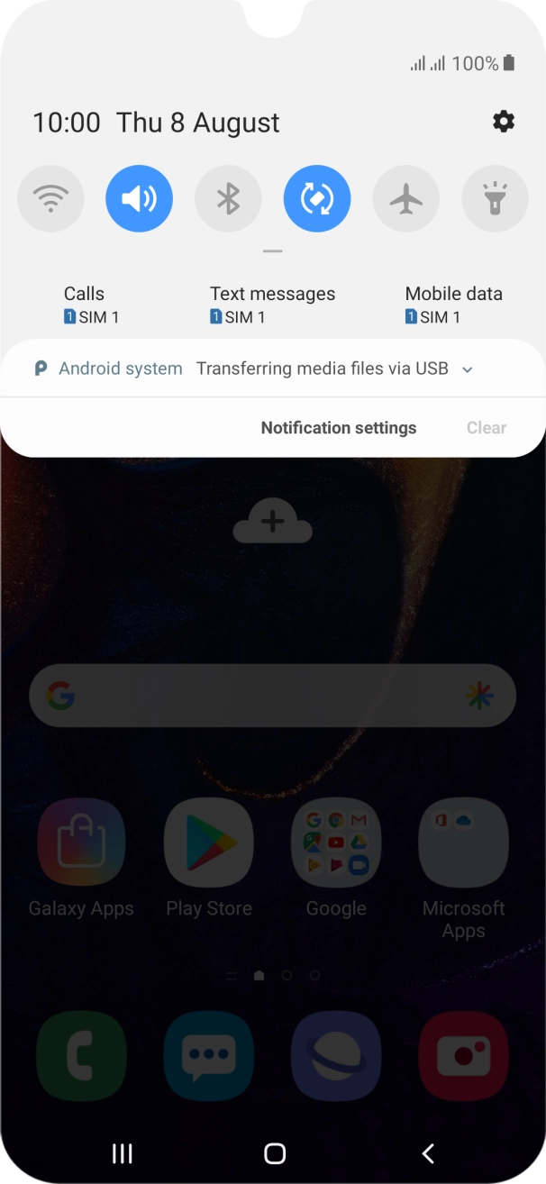 Press Android system.