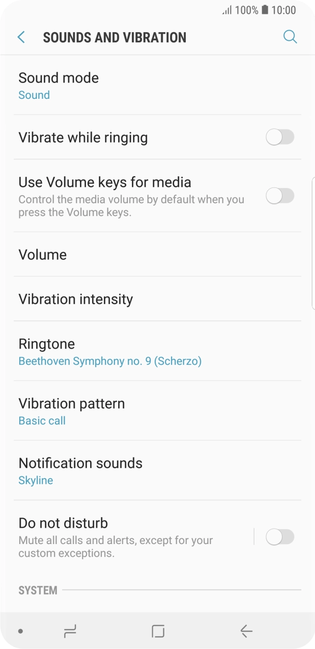 Press the Home key to return to the home screen.