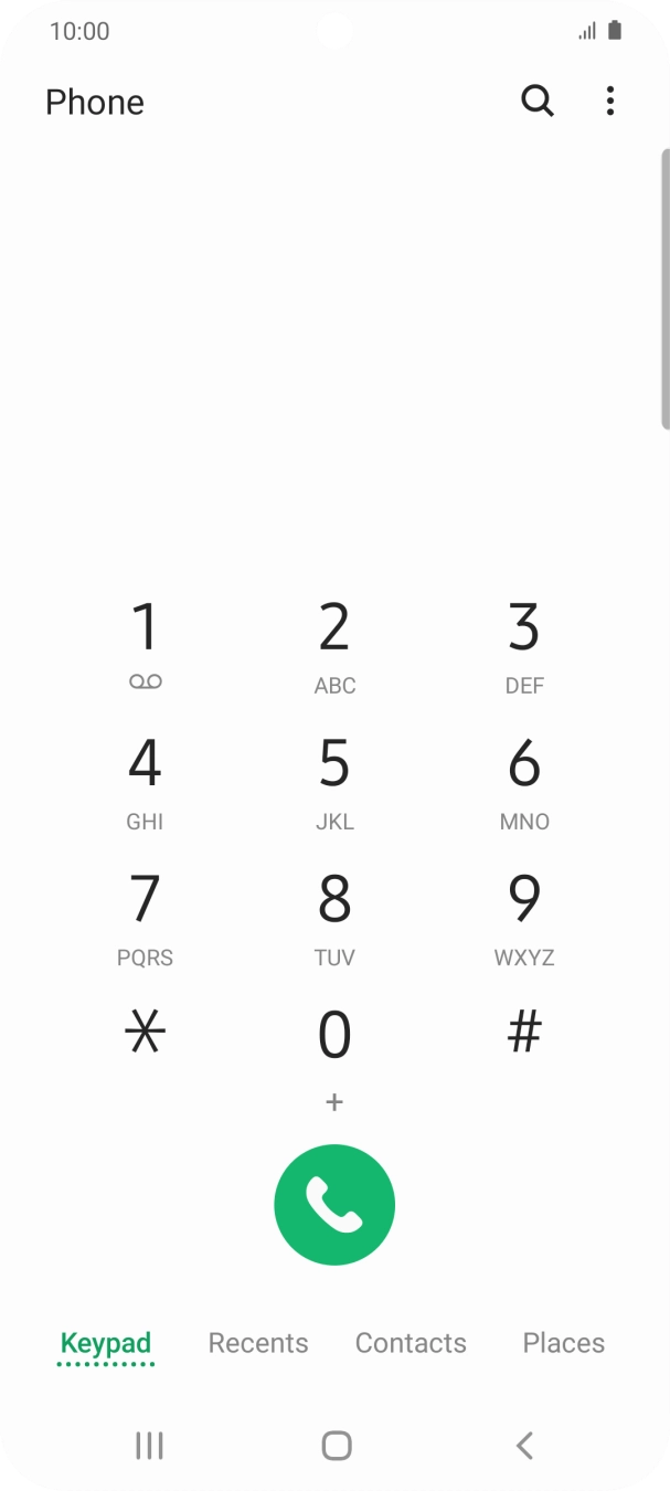Press the menu icon. Press the menu icon.