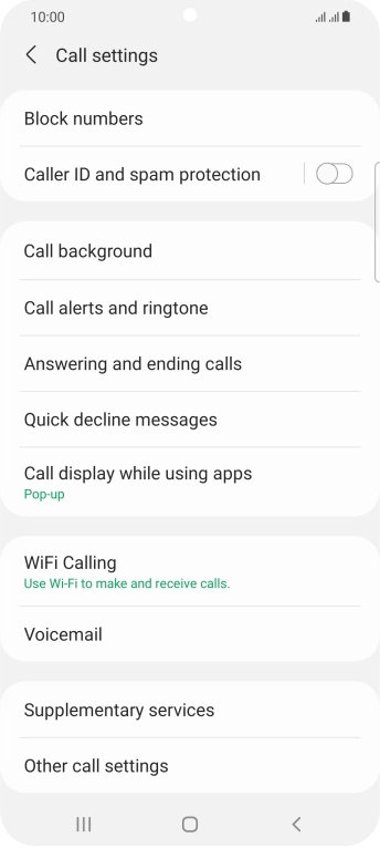 Press WiFi Calling.