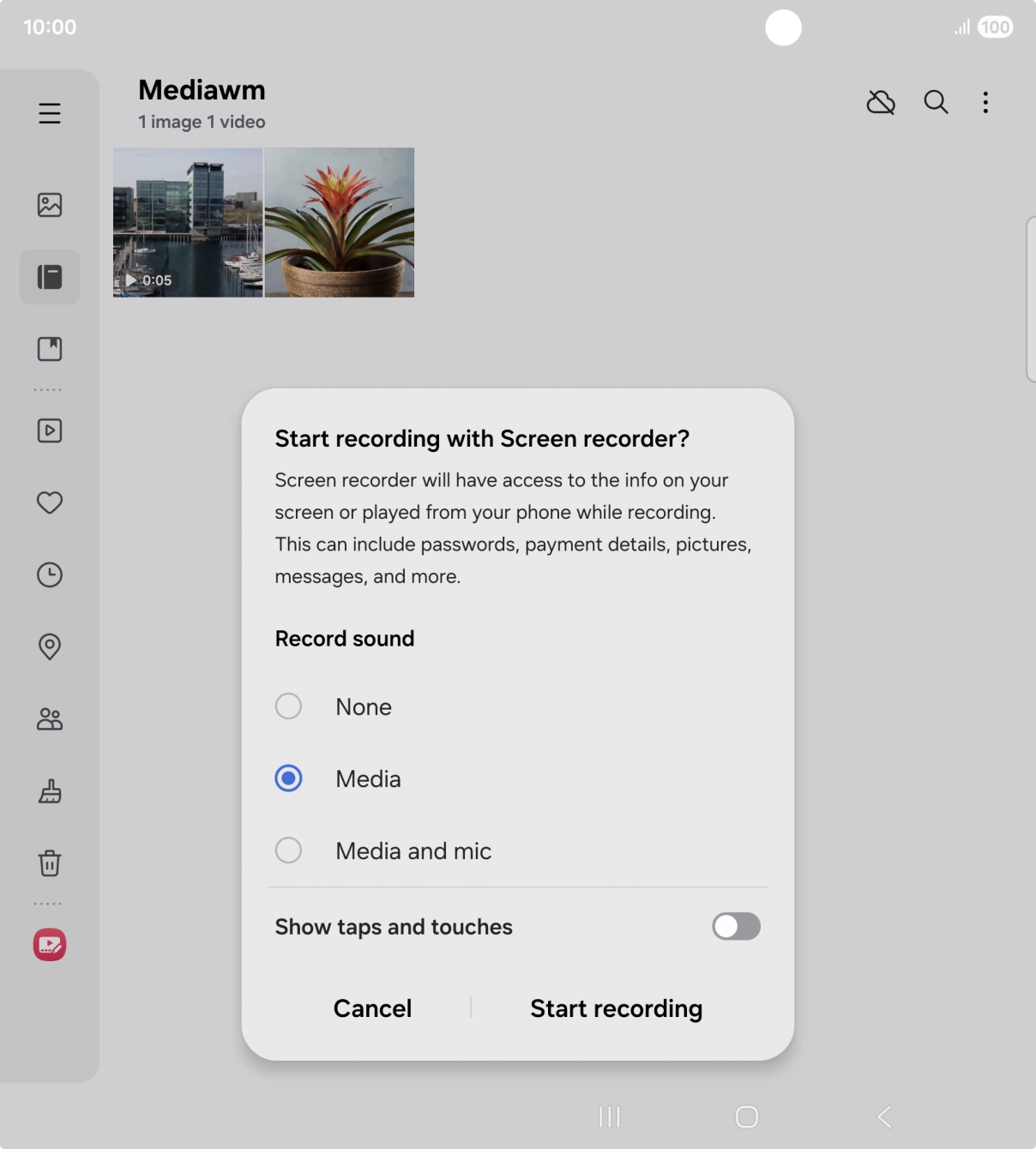 Follow the instructions on the screen to select the required settings.